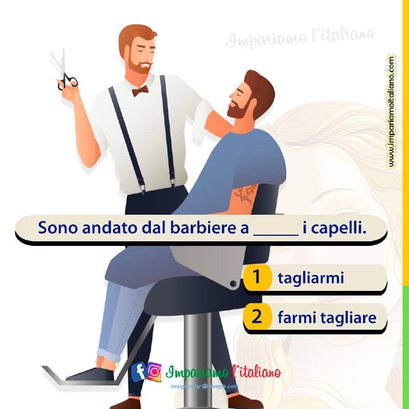Как сказать "сходить к парикмахеру" на итальянском image preview