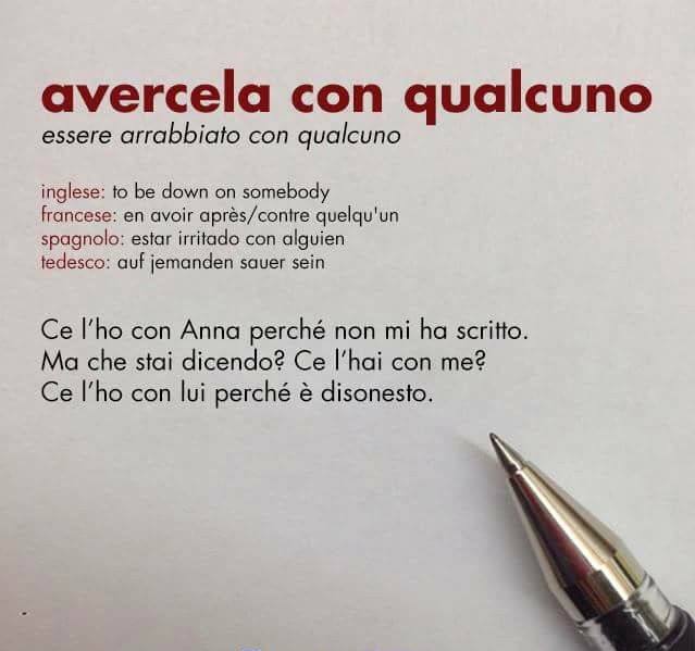 разбор местоименного глагола avercela con qualcuno image preview