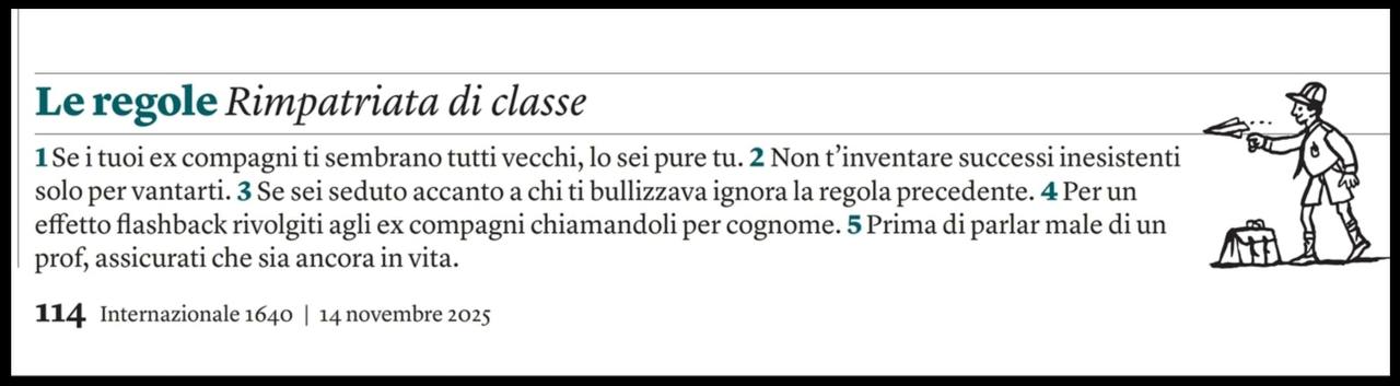 Le regole - правила. Rimpatriata di classe -... image preview